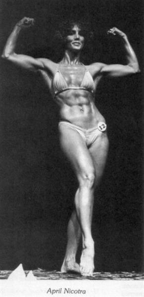 April Nicotra in a bikini