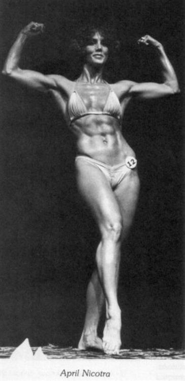 April Nicotra in a bikini