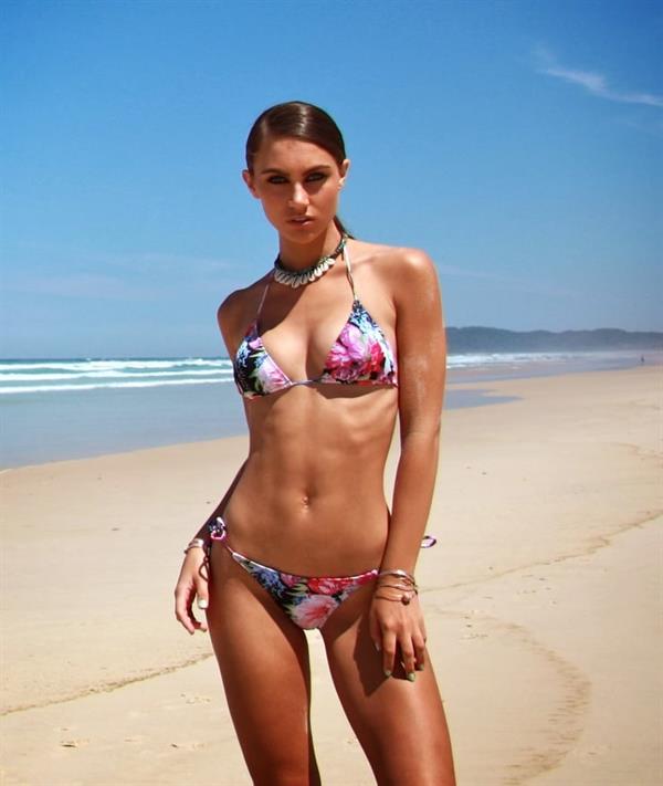 Stephanie Rayner in a bikini