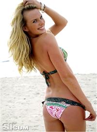 Anne Vyalitsyna in a bikini - ass