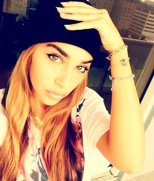 Chantel Jeffries taking a selfie