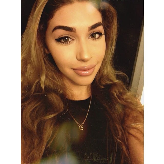 Chantel Jeffries taking a selfie