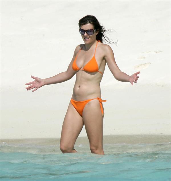 Elizabeth Hurley in a bikini