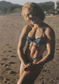 Claudia Wilbourn in a bikini