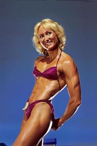 Claudia Wilbourn in a bikini