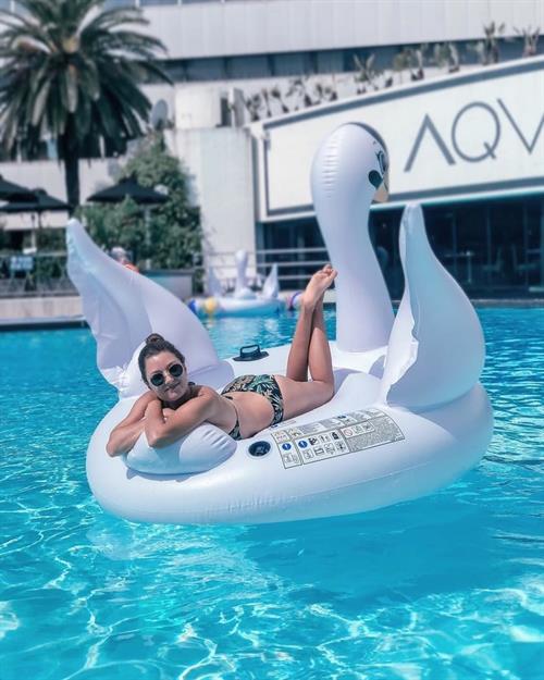 Valentina De Angelis in a bikini