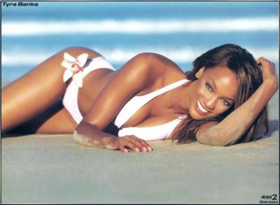 Tyra Banks in a bikini