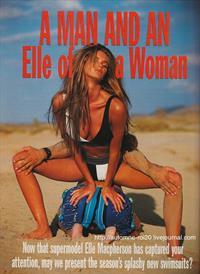 Elle MacPherson in a bikini
