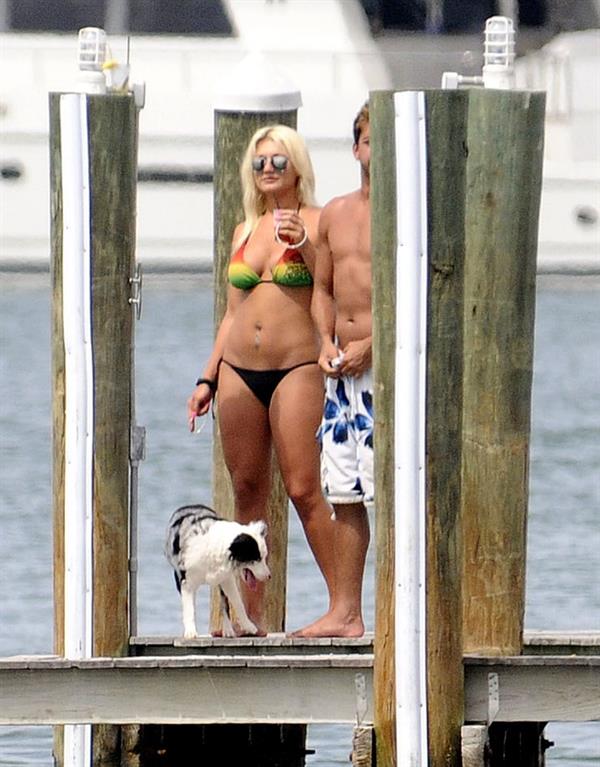 Brooke Hogan in a bikini