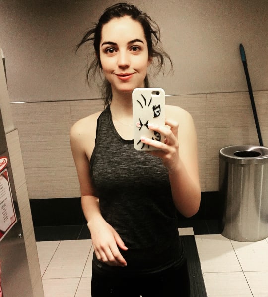 Adelaide Kane taking a selfie