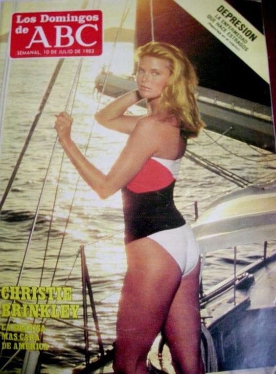Christie Brinkley in a bikini - ass