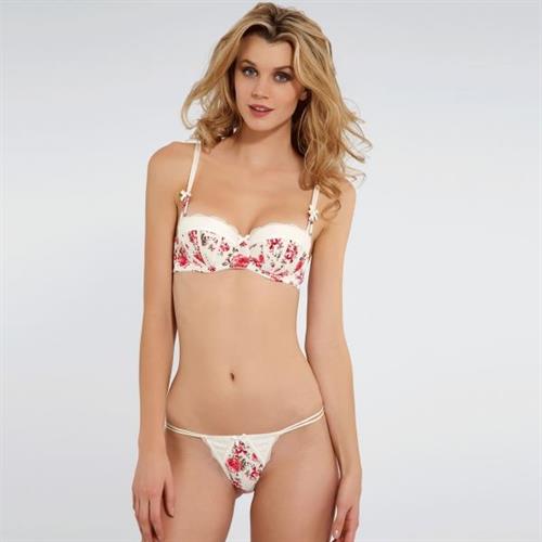 Jayne Moore in lingerie