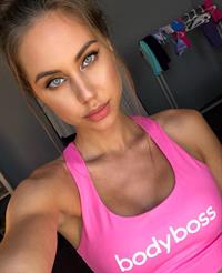 Brit Manuela taking a selfie