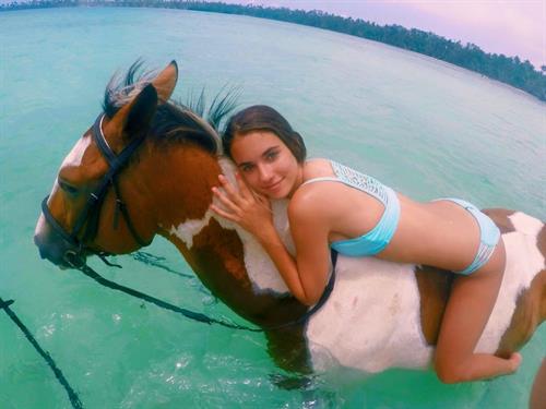 Renee Herbert in a bikini