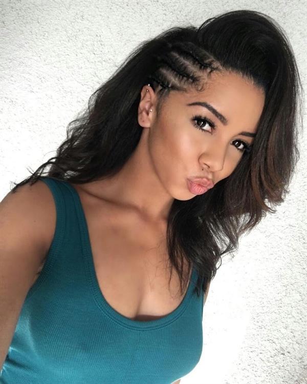 Brittany Renner taking a selfie