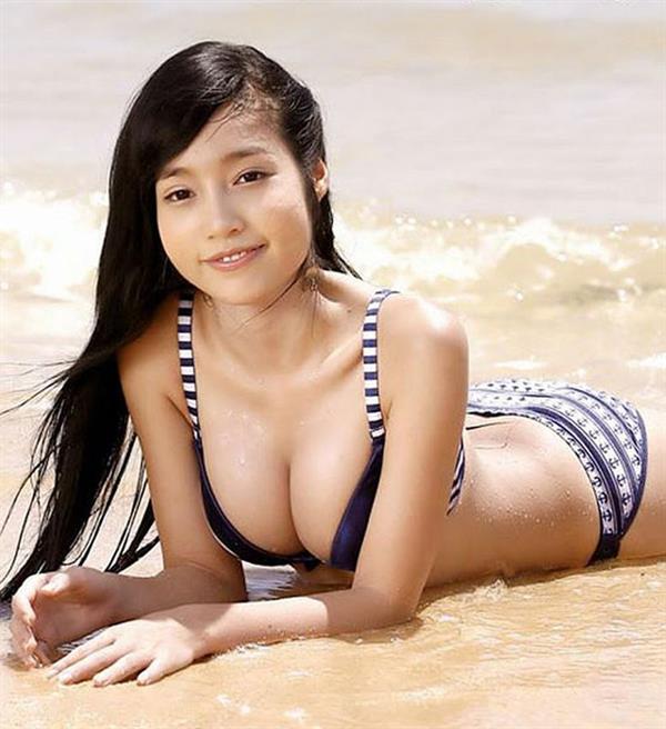 Elly Tran Ha in a bikini