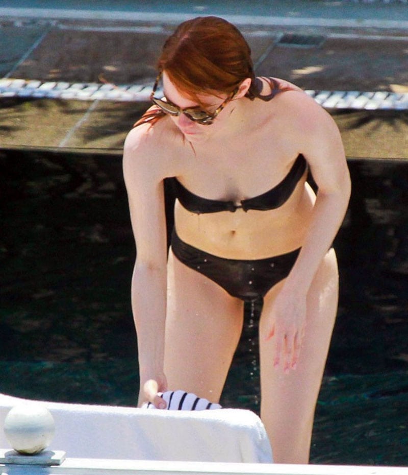 Emma Stone in a bikini. 