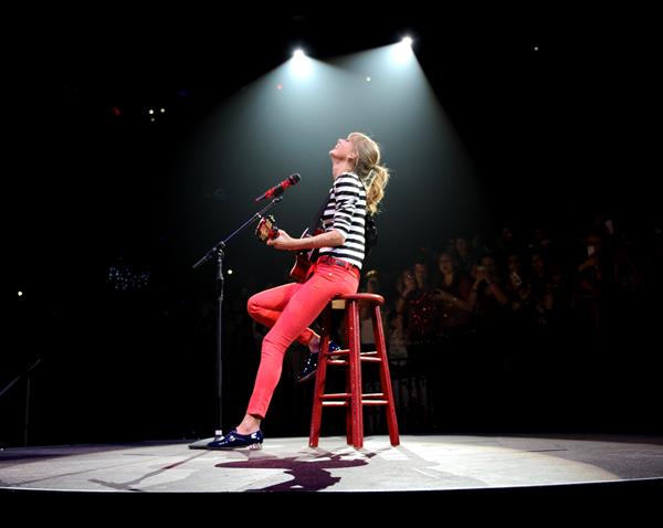 Taylor Swift In Concert at the Prudential Center in Newark, New Jersey on The RED Tour Mar. 27, 2013 