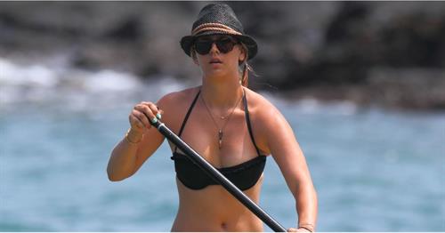 Kaley Cuoco in a bikini
