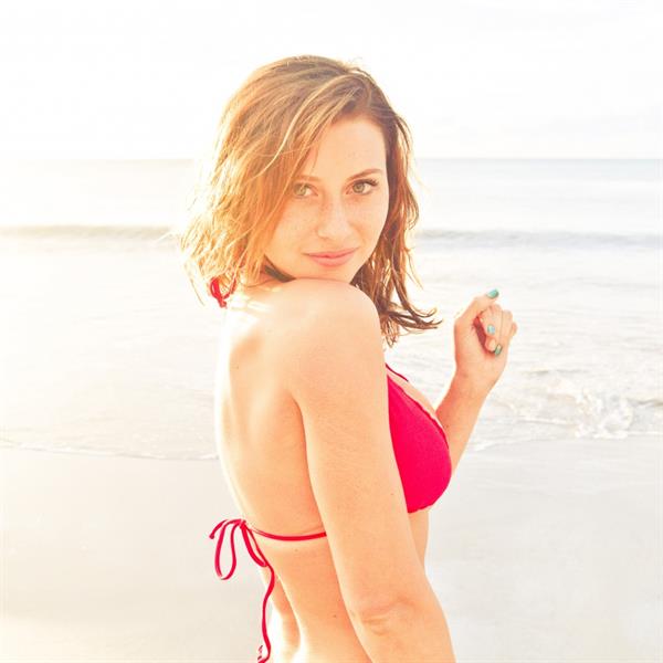 Aly Michalka in a bikini