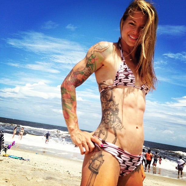 Christmas Abbott in a bikini