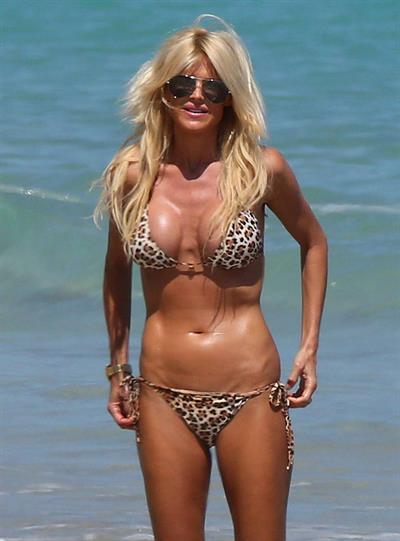 Victoria Silvstedt in a bikini