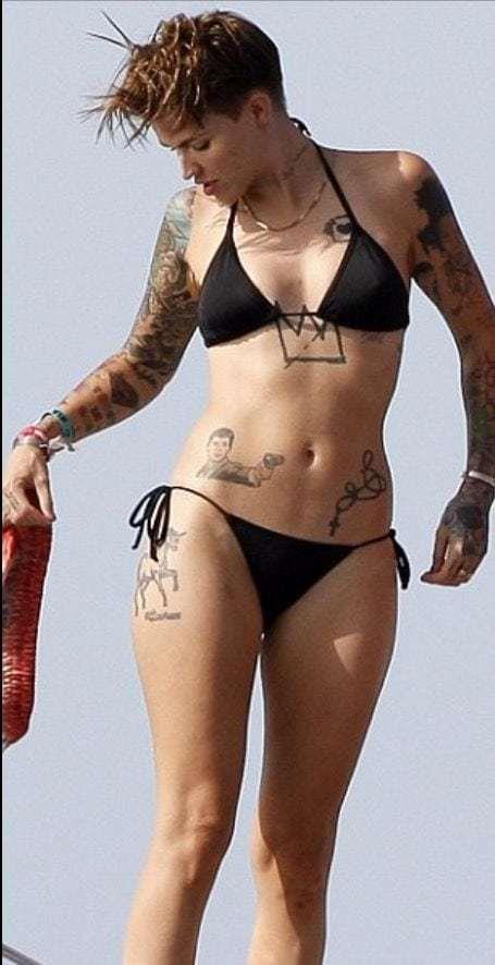 Ruby Rose in a bikini