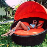 Helga Lovekaty in a bikini