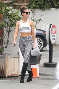 Kate Beckinsale sexy in a tank top and tights seen by paparazzi she has to be the hottest 45 year old.

