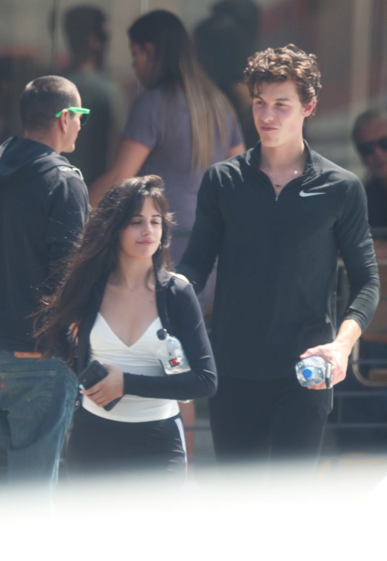 Camila Cabello Pictures Camila Cabello looking sexy seen in public with Shawn Mendes by paparazzi.