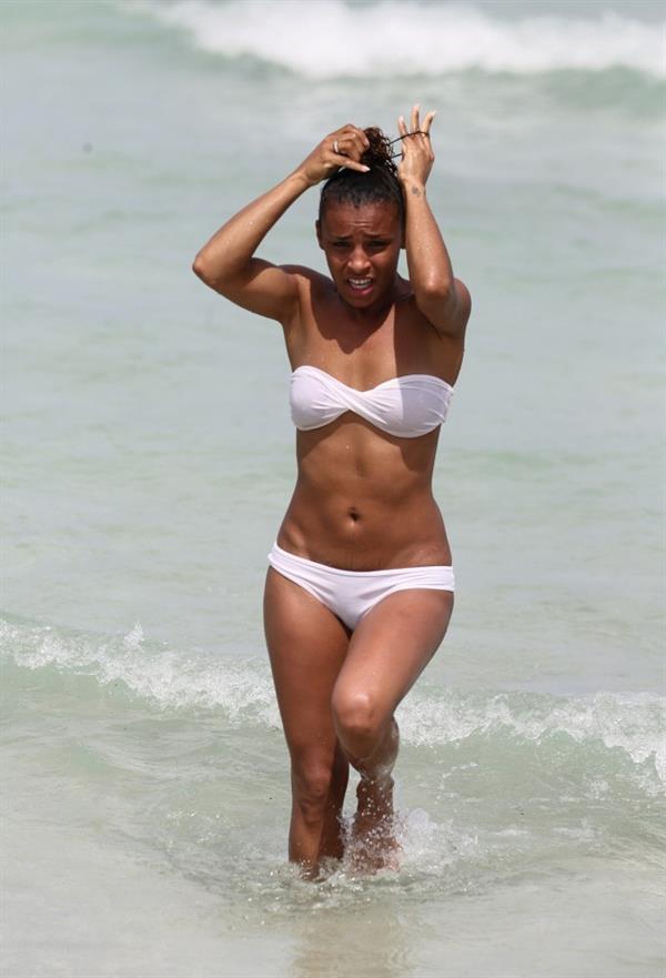 Melody Thornton in a bikini