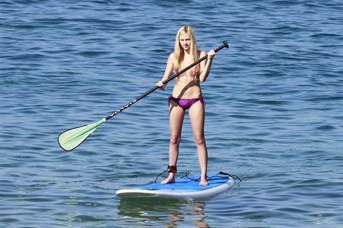 Ava Sambora in a bikini