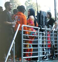 Cardi B boobs and booty on display on and off stage showing nice cleavage and her sexy ass in a tight dress.























