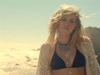 Hilary Duff on a beach