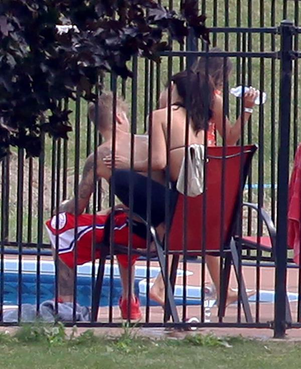 Selena Gomez candid pics in the park