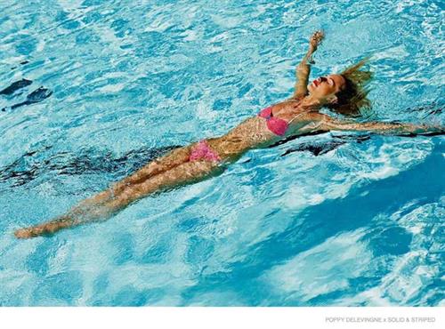 Poppy Delevingne in a bikini