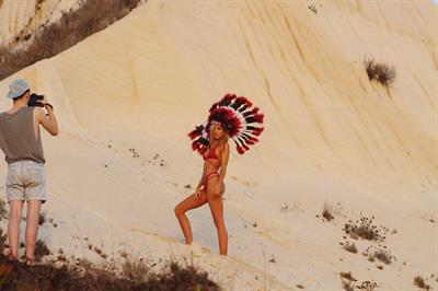 Kimberley Garner in a bikini