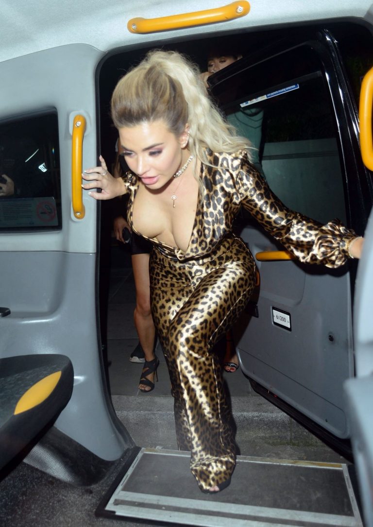 Megan Barton Hanson Pictures Megan Barton Hanson nip slip wardrobe malfunction flashing her tits and Lisa Maffia braless boobs in a see through top seen by paparazzi.