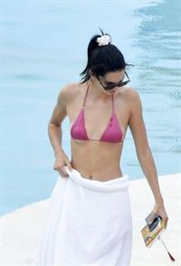 Kendall Jenner with Kourtney Kardashian sexy asses in thong bikinis seen by paparazzi.

