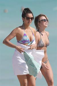 Nina Dobrev in a bikini