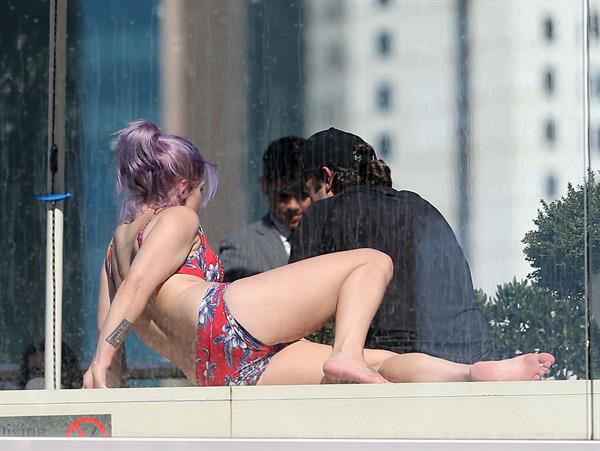 Kelly Osbourne in a bikini