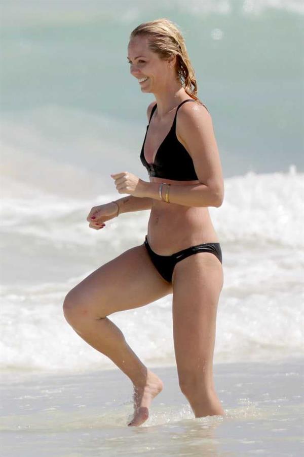 Laura Vandervoort in a bikini