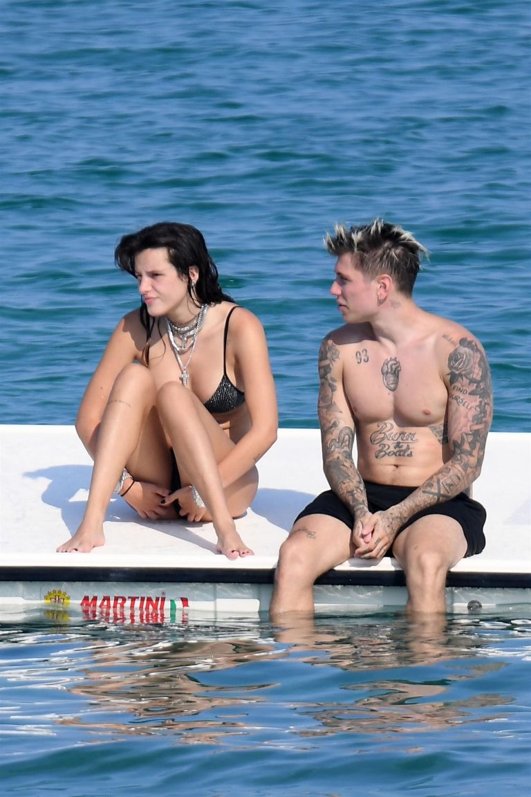 Bella Thorne Bikini Pictures Bella Thorne making out and having fun with her boyfriend in a sexy little bikini seen by paparazzi.