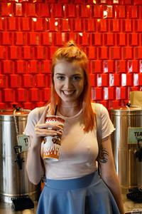 Wanda Ablee Flashing her Tits