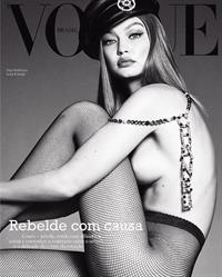 Gigi Hadid nude boobs from her topless Vogue photo shoot.




















































