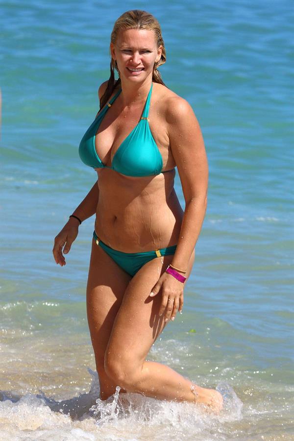 Natasha Henstridge in a bikini