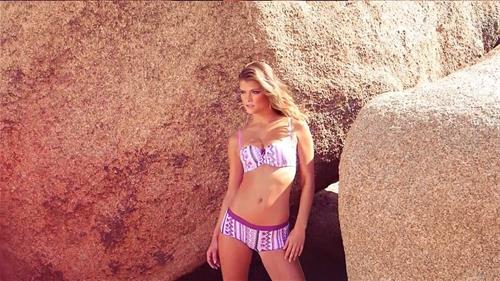 Nina Agdal in a bikini