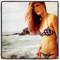 Nina Agdal in a bikini