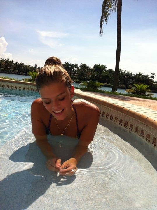 Nina Agdal in a bikini