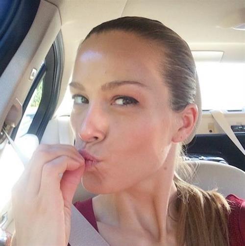 Petra Němcová taking a selfie